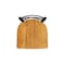 Holland Bar Stool Co 30" Swivel Bar Stool, Black Wrinkle, Med Oak Seat 82030BWMedOak - alternate 3